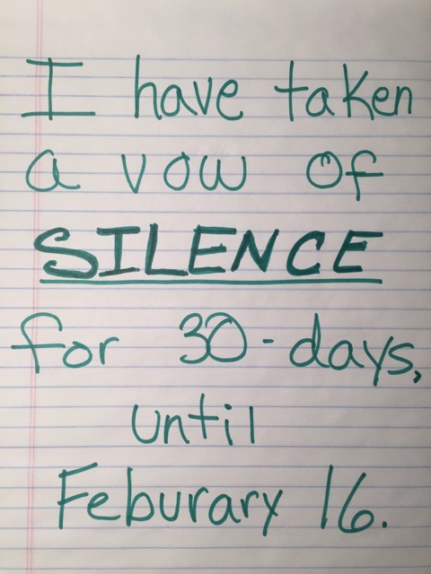 30-days of silence